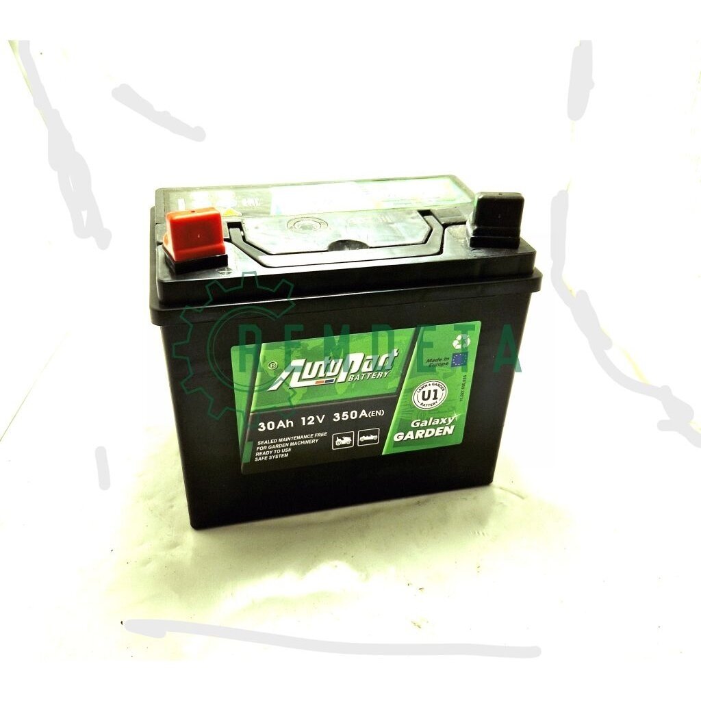 AKUMULIATORIUS 12V 30Ah GALAXY GARDEN SMF 350A kair. AKUMULIATORIUS 12V 30Ah GALAXY GARDEN SMF 350A kair.