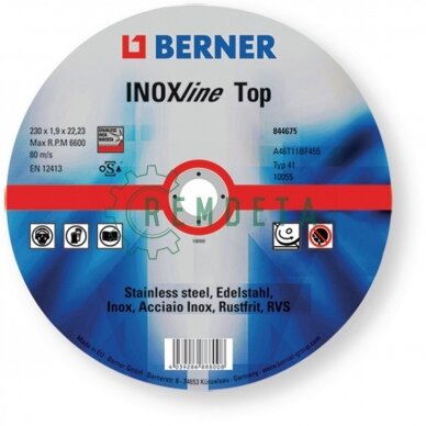 DISKAS PJ. METALUI 115*1*22 BERNER 38496 1