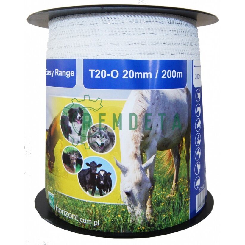 ELEKTRINIO PIEMENS JUOSTA 20mm (0.15) 200m HORIZONT BALTA ELEKTRINIO PIEMENS JUOSTA 20mm (0.15) 200m HORIZONT BALTA