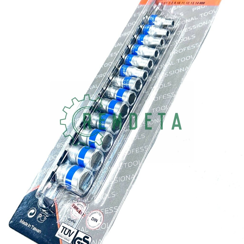 GALVUČIŲ RINKINYS 1/4 13vnt be terkšlės