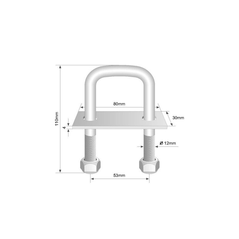 KILPA KROVINIO TVIRTINIMO 90mm M12 1 KILPA KROVINIO TVIRTINIMO 90mm M12 1