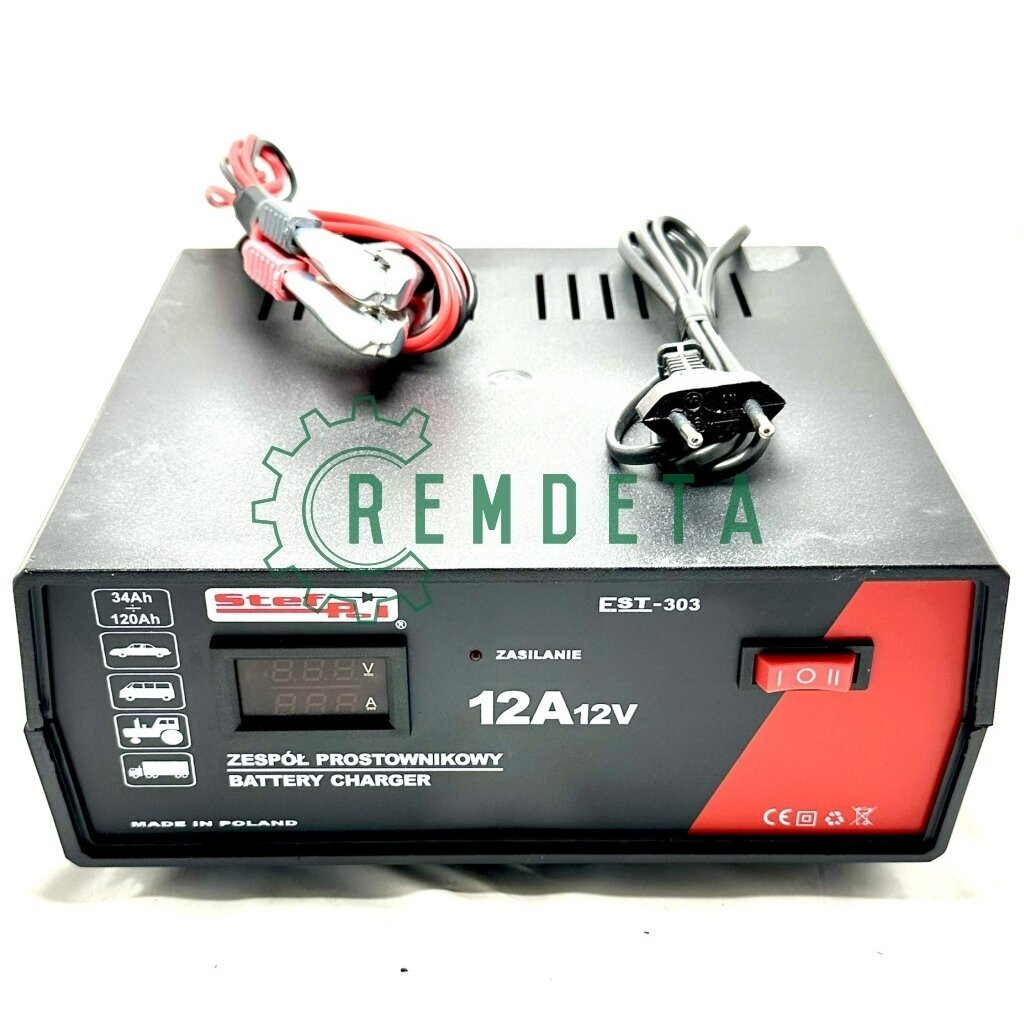 KROVIKLIS AKUMULIATORIAUS 12A 12V EST-303 KROVIKLIS AKUMULIATORIAUS 12A 12V EST-303