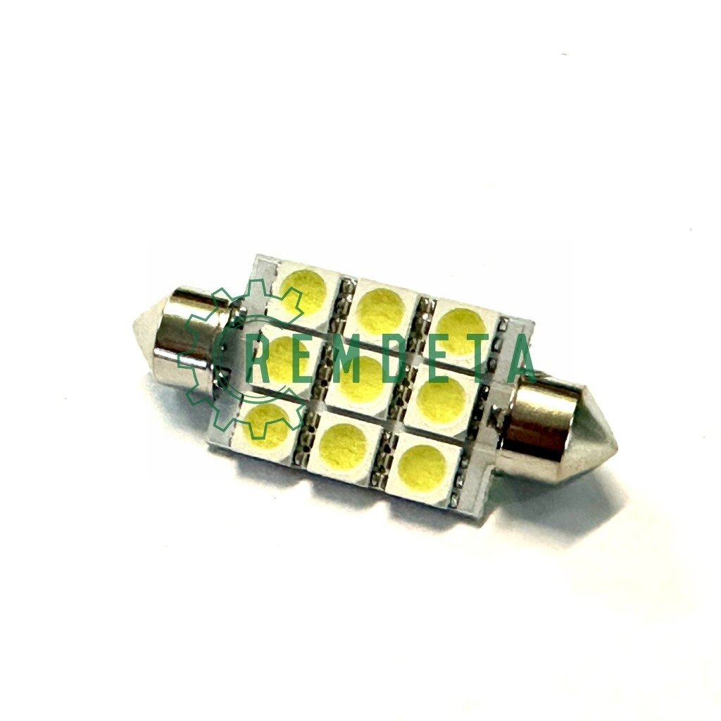LEMPUTĖ LED SV8.5 12V 39mm (9diodai) LEMPUTĖ LED SV8.5 12V 39mm (9diodai)