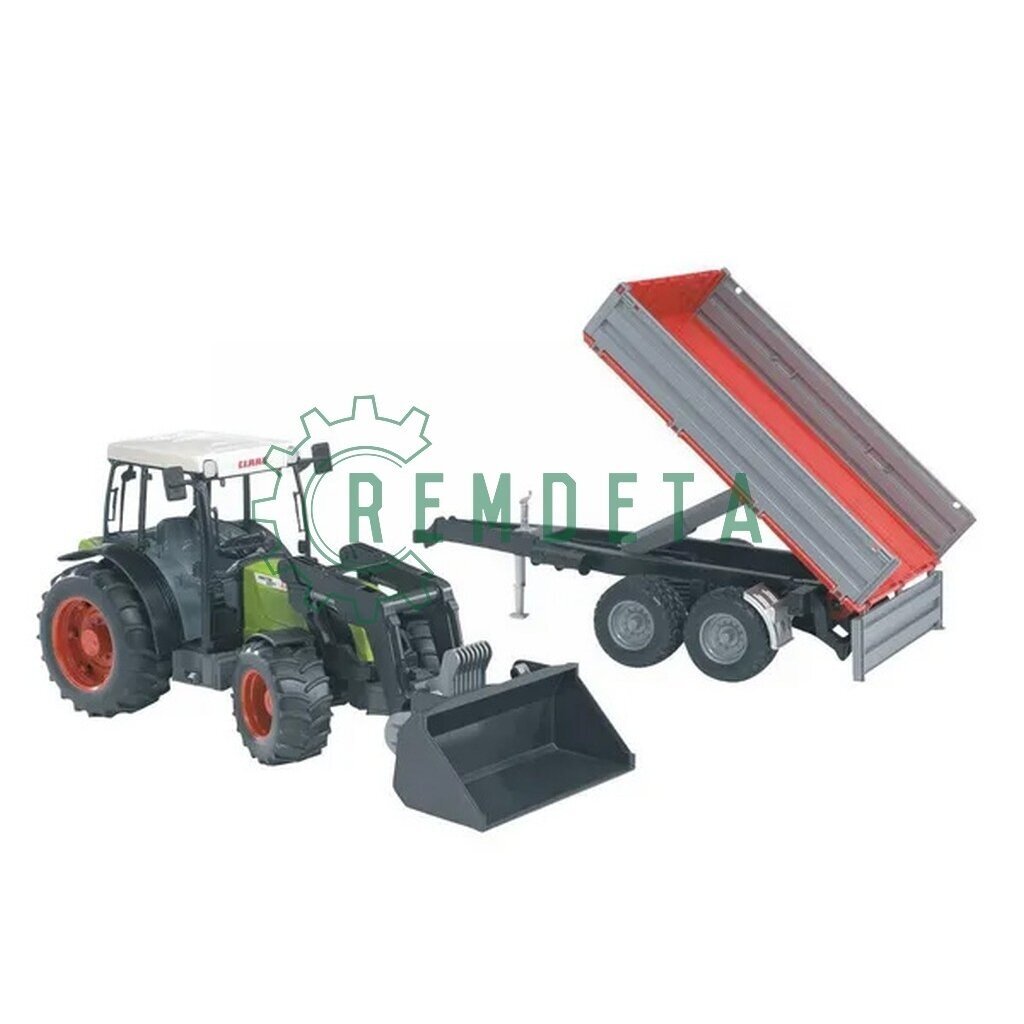 MODELIS TRAKTORIUS SU FRONT. IR PRIEKABA CL 02112