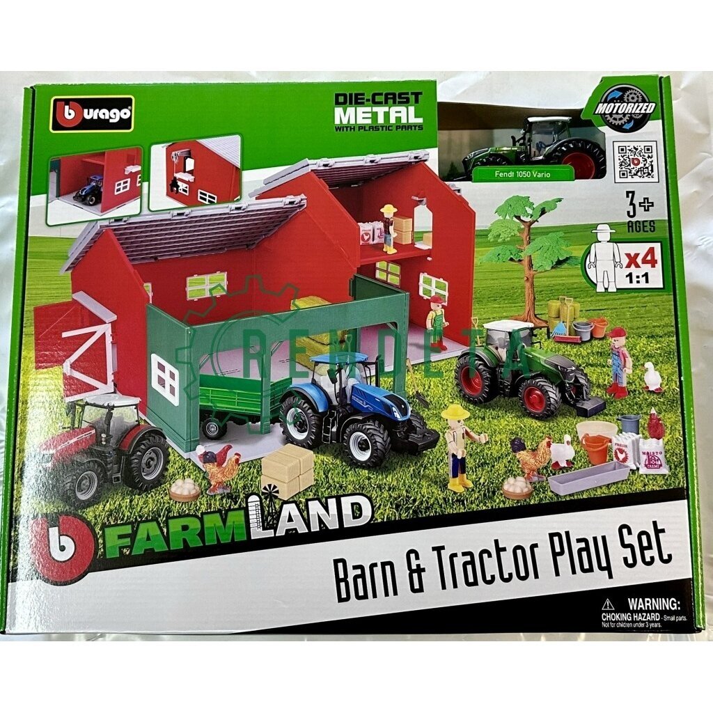 MODELIUKAS TRAKTORIUS FENDT 1050 FARMLAND ŪKIS 31684F BBURAGO MODELIUKAS TRAKTORIUS FENDT 1050 FARMLAND ŪKIS 31684F BBURAGO