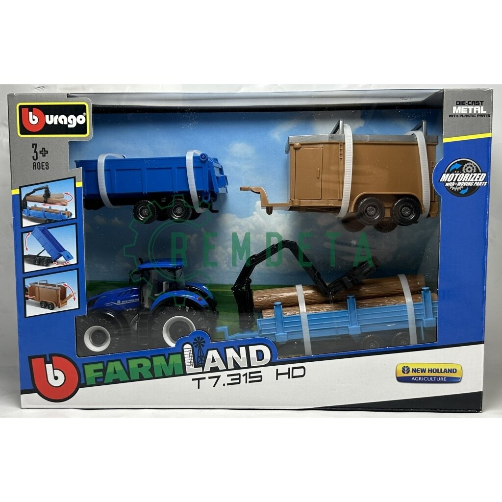 MODELIUKAS TRAKTORIUS NEW HOLLAND K-TAS T7.315 31668N BBURAGO