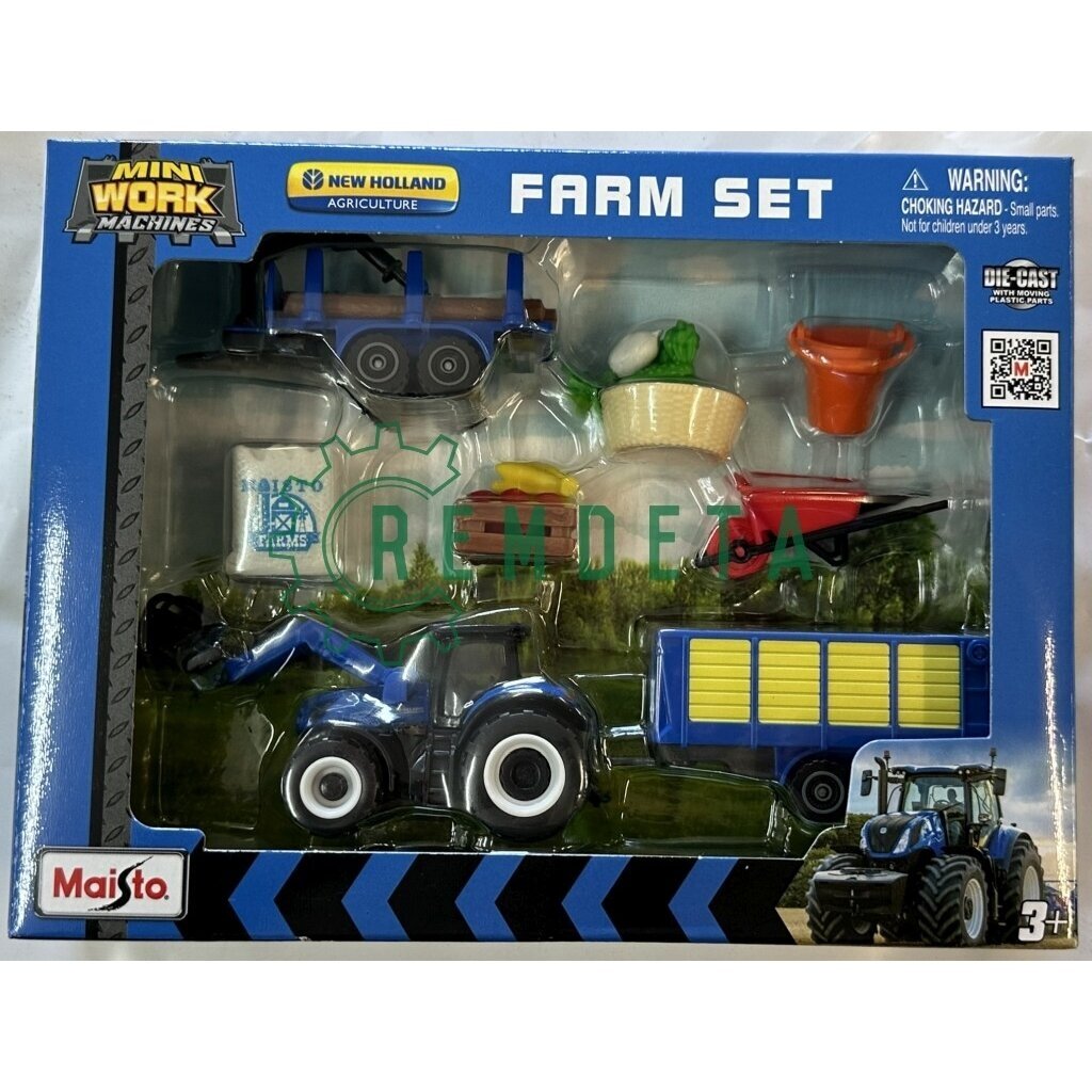 MODELIUKAS TRAKTORIUS NEW HOLLAND MINI WORK K-TAS 12564N MAISTO MODELIUKAS TRAKTORIUS NEW HOLLAND MINI WORK K-TAS 12564N MAISTO