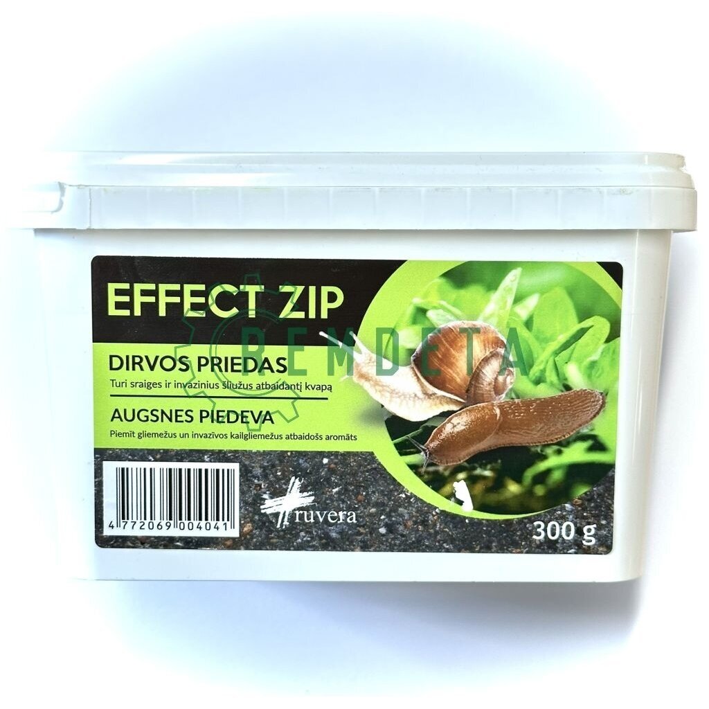 PRIEMONĖ NUO ŠLIUŽŲ IR SRAIGIŲ EFFECT ZIP 300g PRIEMONĖ NUO ŠLIUŽŲ IR SRAIGIŲ EFFECT ZIP 300g