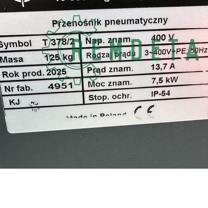 PŪSTUVAS PNEUMATINIS GRŪDŲ T-378/2 3 PŪSTUVAS PNEUMATINIS GRŪDŲ T-378/2 3