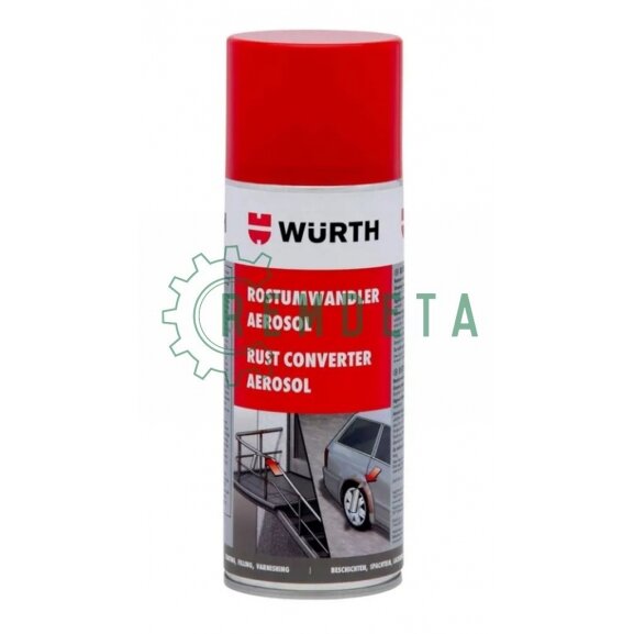 RŪDŽIŲ RIŠIKLIS + GRUNTAS PURŠKIAMAS 400ml WURTH