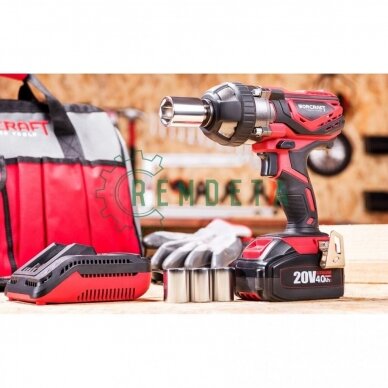 VERŽLIASUKIS AKUMULIATORINIS SMŪGINIS 1/2 20V su galvutėmis, krovikliu ir baterija 1 VERŽLIASUKIS AKUMULIATORINIS SMŪGINIS 1/2 20V su galvutėmis, krovikliu ir baterija 1