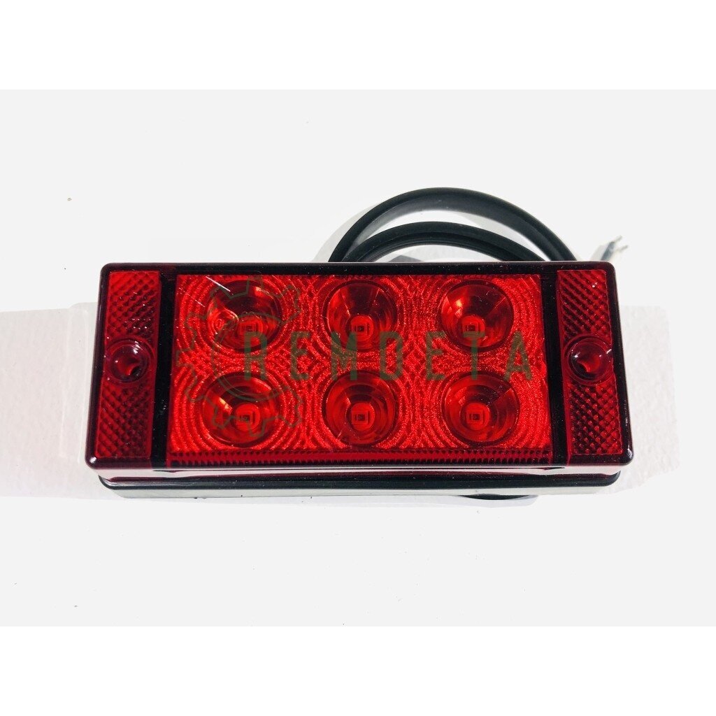 ŽIBINTAS GALINIS L1591 LED rūko stač. raud.