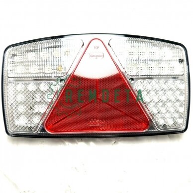 ŽIBINTAS GAL. balt-raud. 53*LED L1813 kairė ŽIBINTAS GAL. balt-raud. 53*LED L1813 kairė